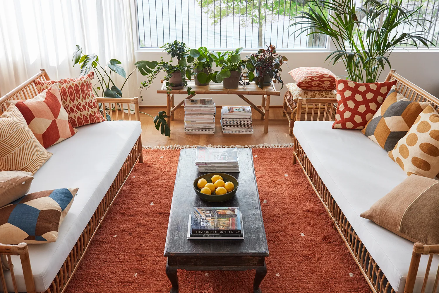 Alfombra Ravi 177x266 cm, Orange-off white Chhatwal & Jonsson