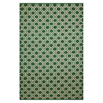 Alfombra Varanasi 180x272 cm - Green-off white - Chhatwal & Jonsson