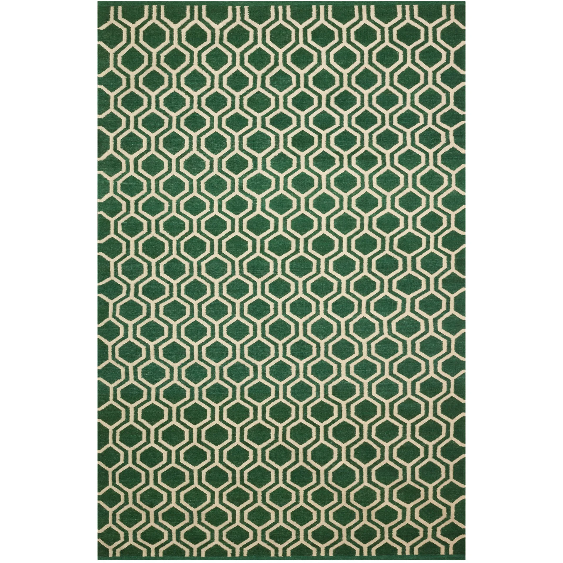 Alfombra Varanasi 234x323 cm, Green-off white Chhatwal & Jonsson