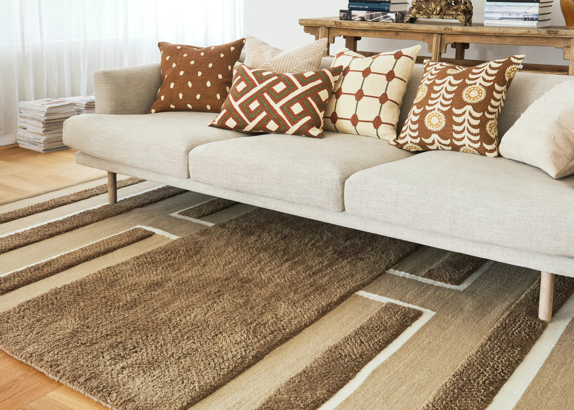 Alfombra Veda 200x300 cm, Mocha-beige-off white Chhatwal & Jonsson
