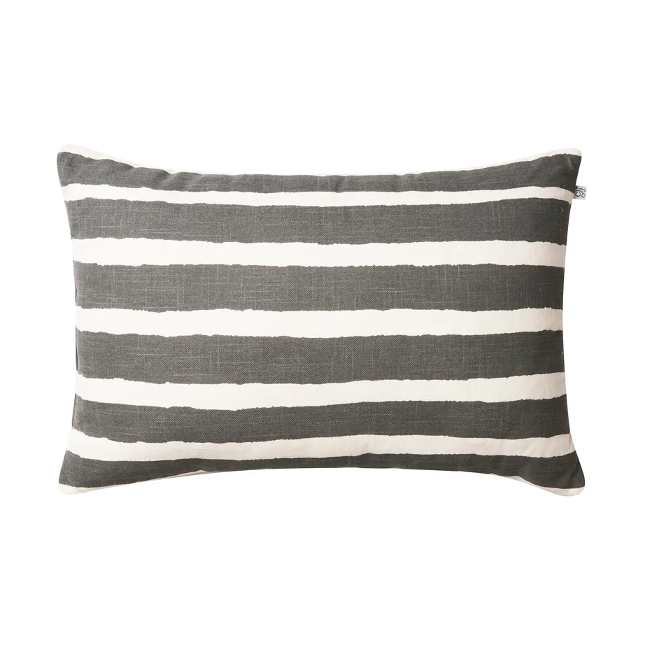 Cojín de exterior Block Stripe 40x60 cm, Grey-off white Chhatwal & Jonsson