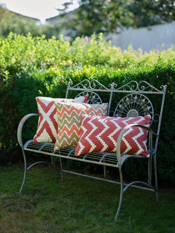 Cojín de exterior Ikat Bangalore 50x50 cm, Beige-apricot orange Chhatwal & Jonsson