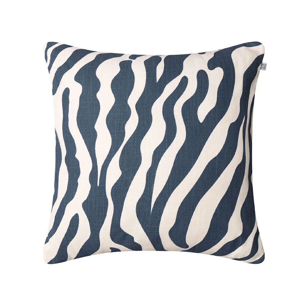 Cojín Zebra Outdoor 50x50 cm, Blue/off white, 50 cm Chhatwal & Jonsson