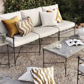 Cojín Zebra Outdoor 50x50 cm - Sage/off white, 50 cm - Chhatwal & Jonsson