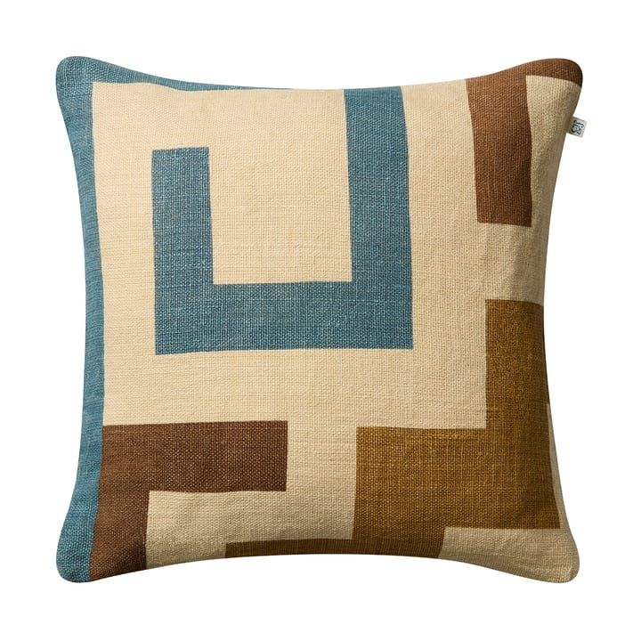 Funda de cojín Aman 50x50 cm - Heaven blue-taupe-khaki - Chhatwal & Jonsson