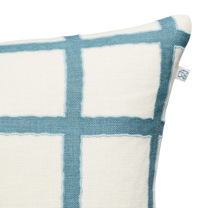 Funda de cojín Amar 50x50 cm, White-blue-aqua Chhatwal & Jonsson