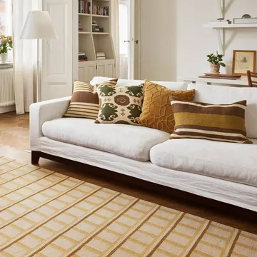 Funda de cojín Aria - Taupe-masala yellow, 50x50 cm - Chhatwal & Jonsson