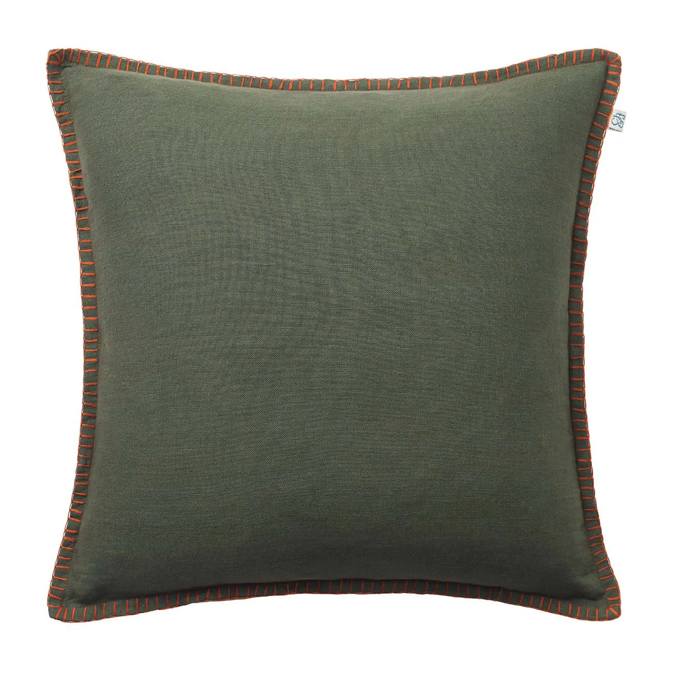 Funda de cojín Arun 50x50 cm, Forest green-terracotta Chhatwal & Jonsson