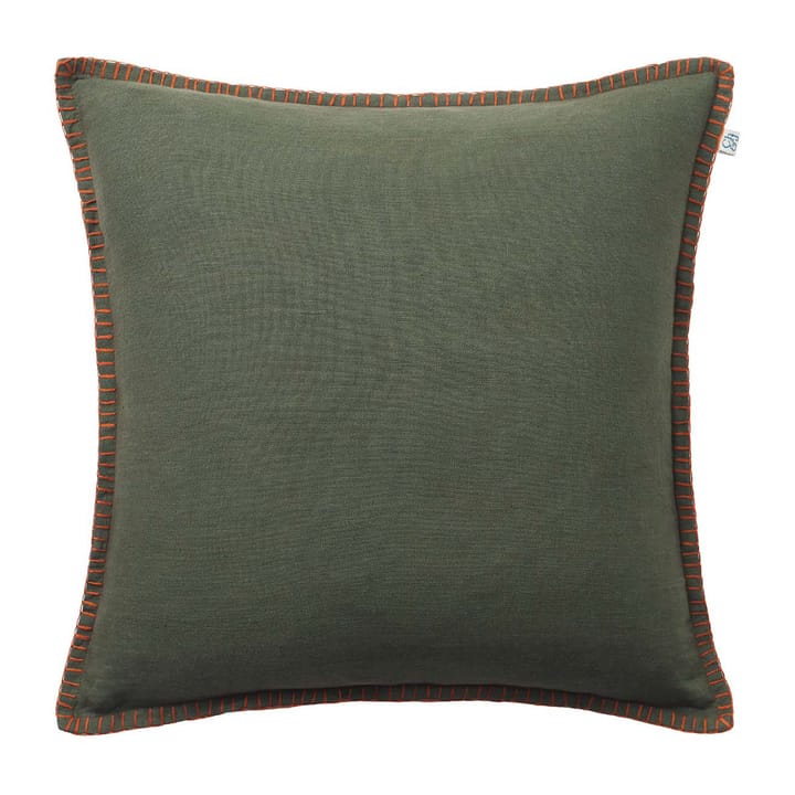 Funda de cojín Arun 50x50 cm - Forest green-terracotta - Chhatwal & Jonsson