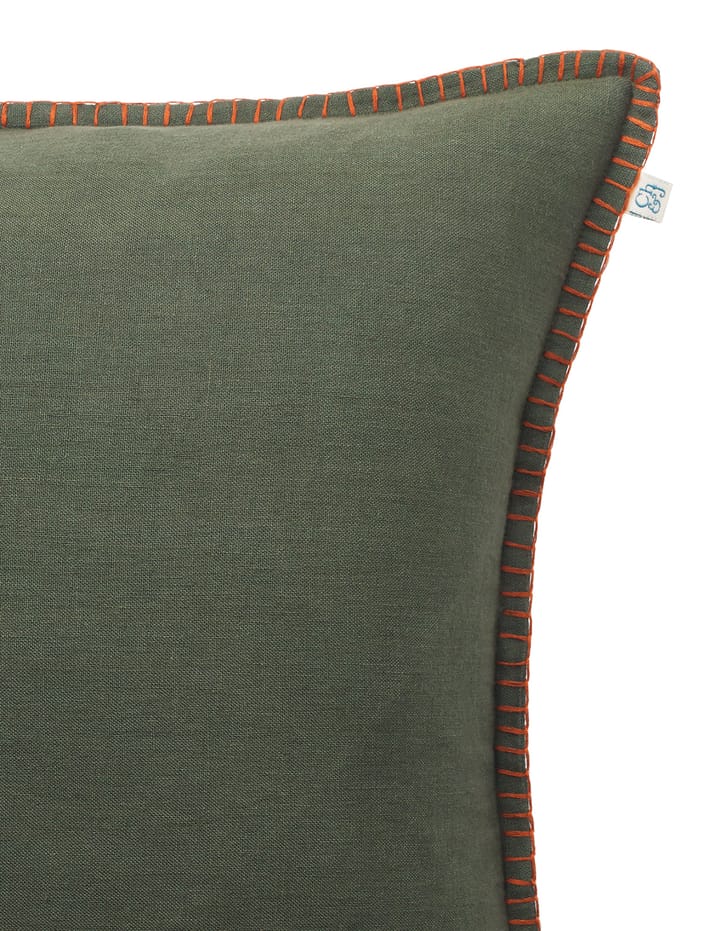 Funda de cojín Arun 50x50 cm, Forest green-terracotta Chhatwal & Jonsson