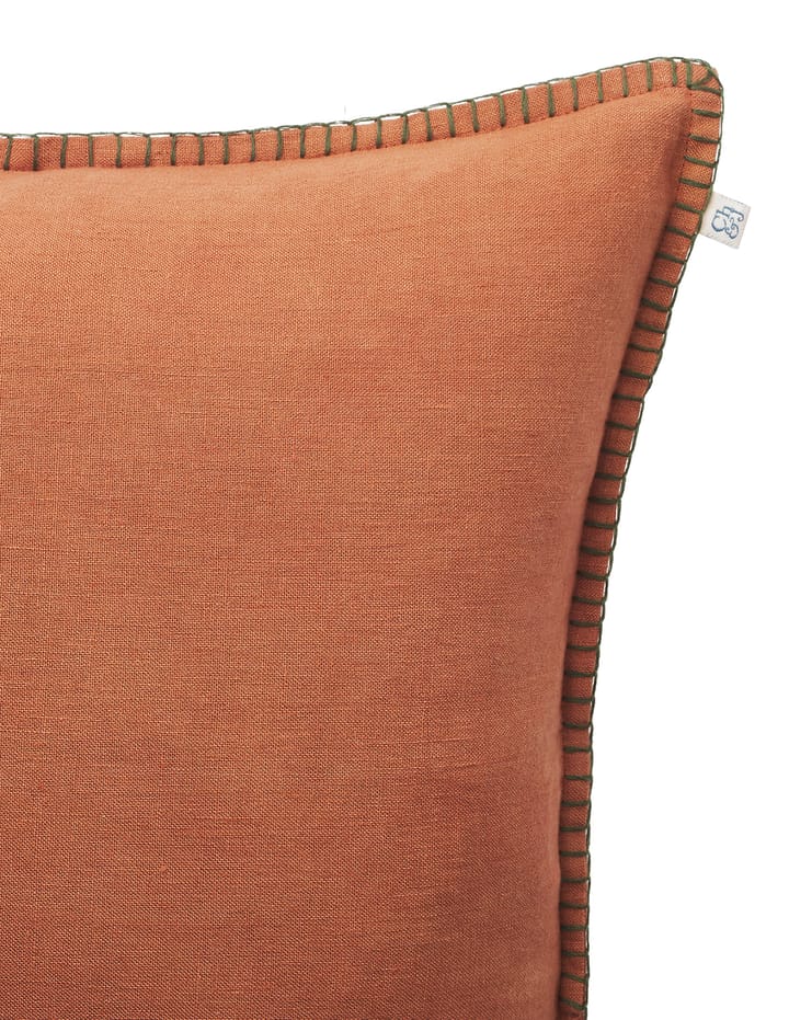 Funda de cojín Arun 50x50 cm, Terracotta-forest green Chhatwal & Jonsson