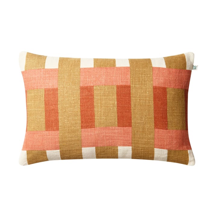 Funda de cojín Benaras 40x60 cm, Khaki-rose-apricot orange Chhatwal & Jonsson