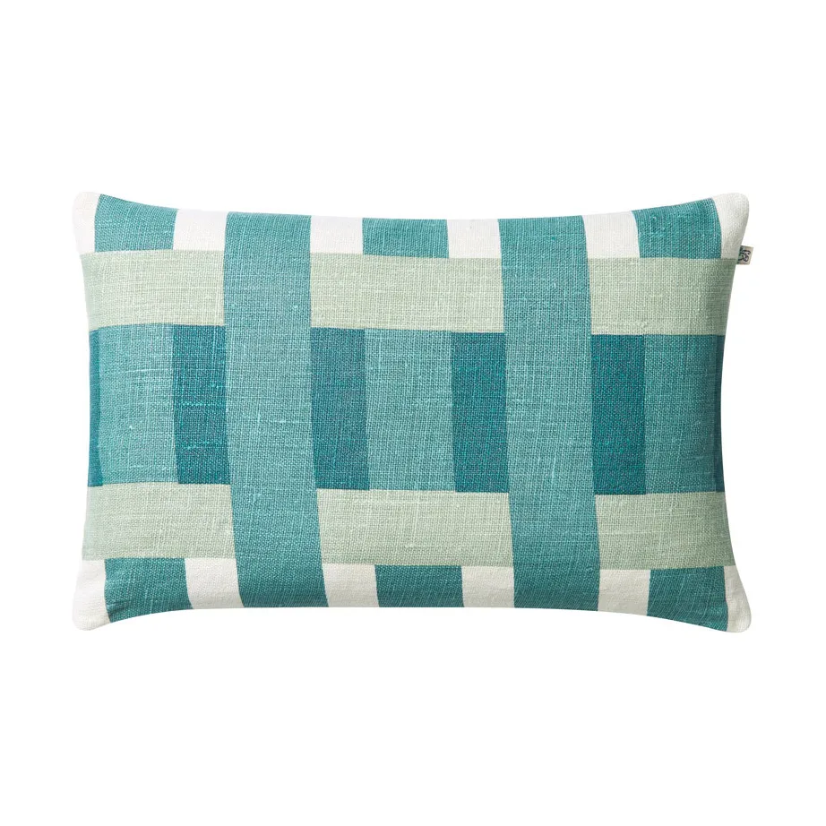 Funda de cojín Benaras, Heaven blue-aqua-palace blue, 40x60 cm Chhatwal & Jonsson
