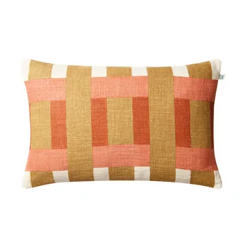 Funda de cojín Benaras - Khaki-rose-apricot orange, 40x60 cm - Chhatwal & Jonsson