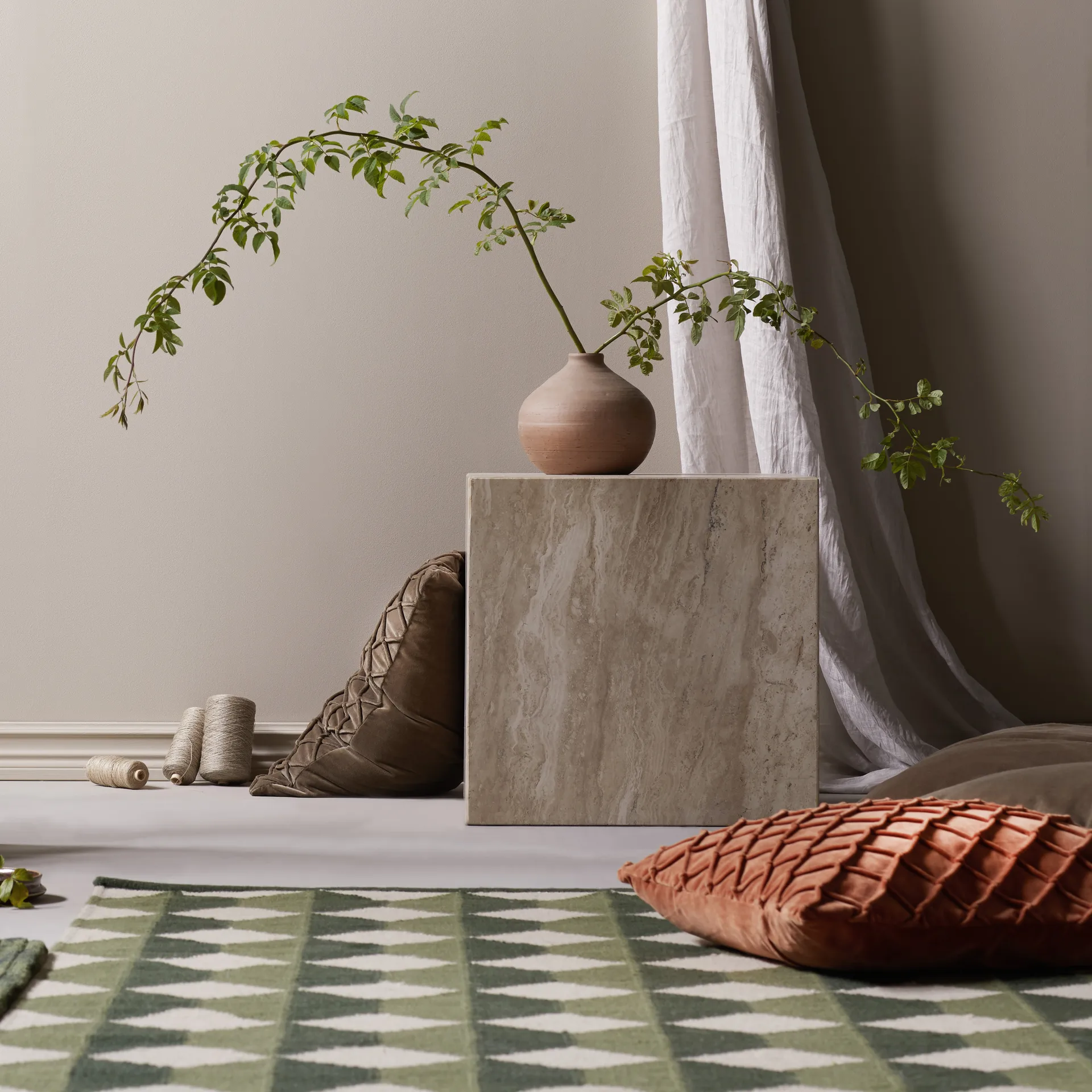 Funda de cojín Deva 50x50 cm, Rust Chhatwal & Jonsson