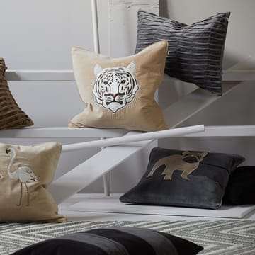 Funda de cojín Embroidered French Bull Dog 50x50 cm - gris - Chhatwal & Jonsson