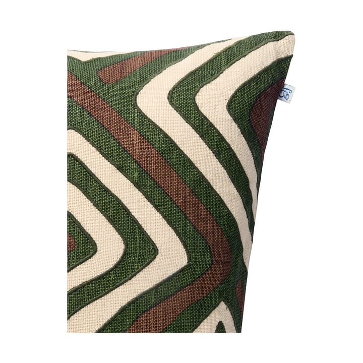Funda de cojín Gujarat 50x50 cm, Taupe-Cactus Green Chhatwal & Jonsson