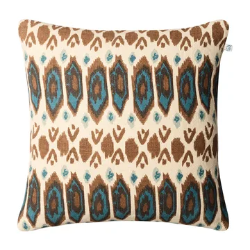 Funda de cojín Ikat Bombay 50x50 cm - Taupe-heaven blue-aqua - Chhatwal & Jonsson