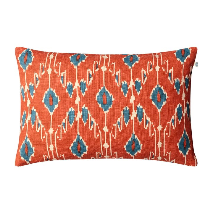 Funda de cojín Ikat Goa 60x40 cm - Apricot naranja-heaven blue - Chhatwal & Jonsson