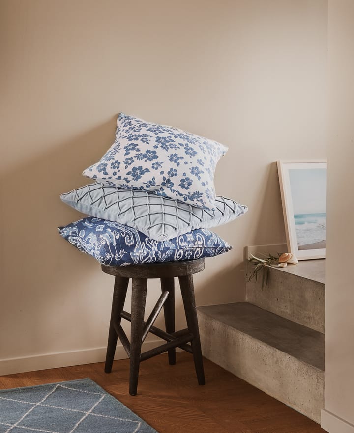 Funda de cojín Ikat Madras 50x50 cm, Palace blue-heaven blue Chhatwal & Jonsson