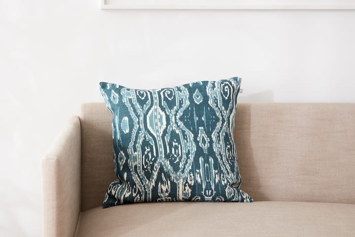 Funda de cojín Ikat Madras 50x50 cm, Palace blue-heaven blue Chhatwal & Jonsson