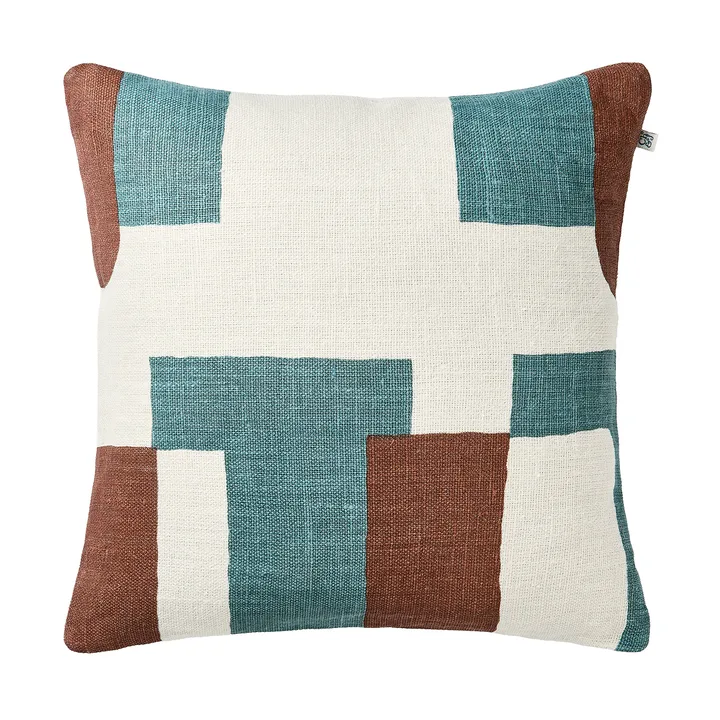 Funda de cojín Jay - Terracotta-heaven blue, 50x50 cm - Chhatwal & Jonsson