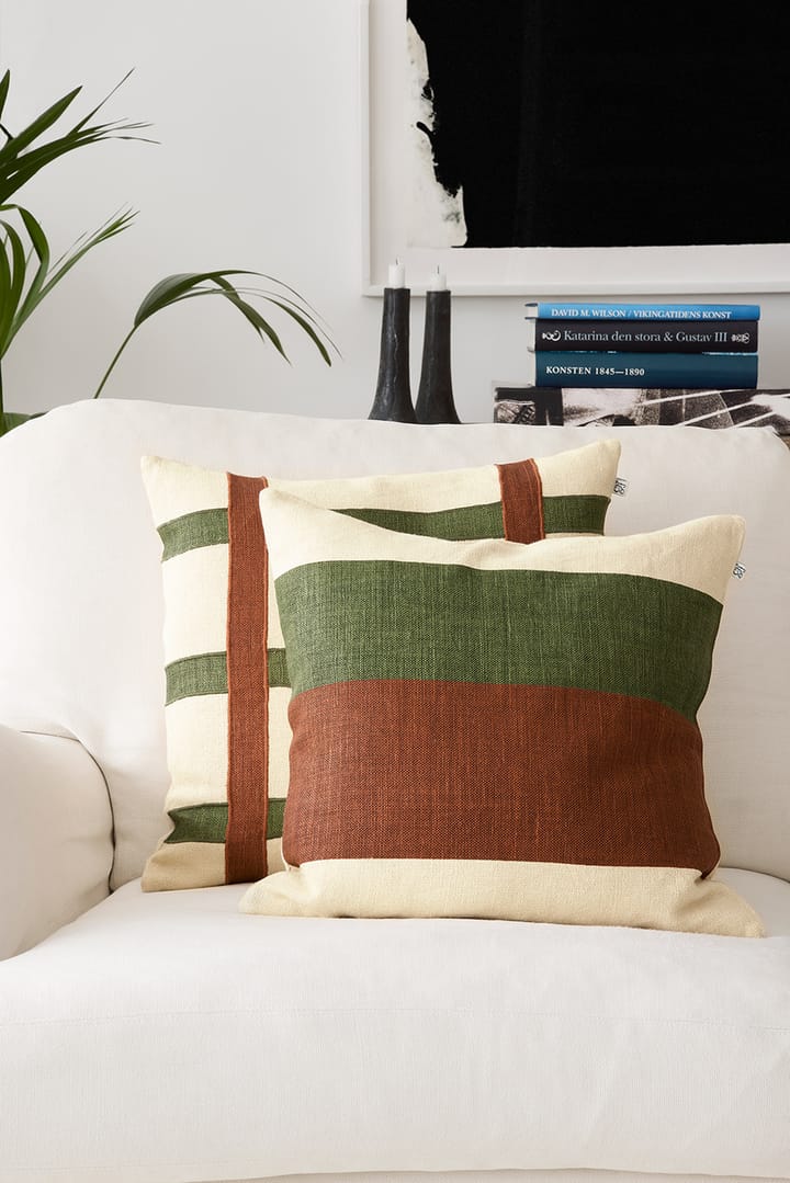 Funda de cojín Kiran 50x50 cm, Terracotta-Cactus Green Chhatwal & Jonsson