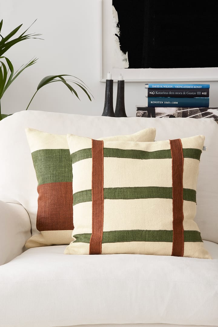 Funda de cojín Kumar 50x50 cm, Cactus Green-Terracotta Chhatwal & Jonsson