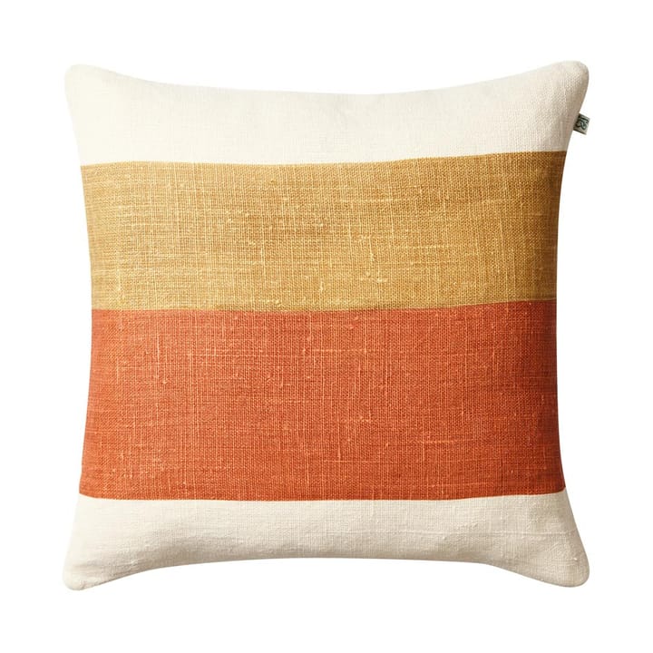 Funda de cojín Kumar 50x50 cm - Khaki-apricot orange - Chhatwal & Jonsson