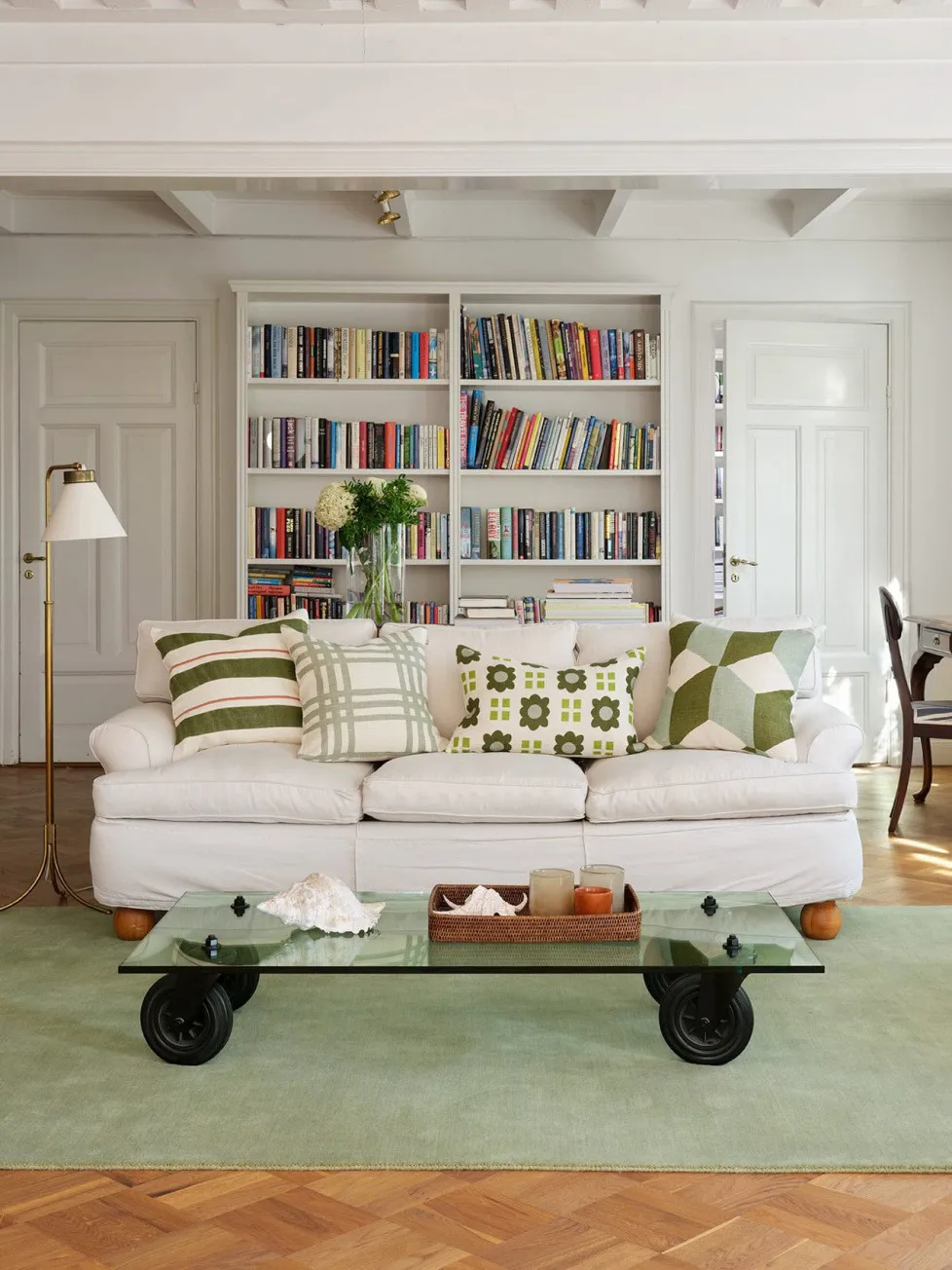 Funda de cojín Lalit 40x60 cm, Aqua-lime-cactus green Chhatwal & Jonsson