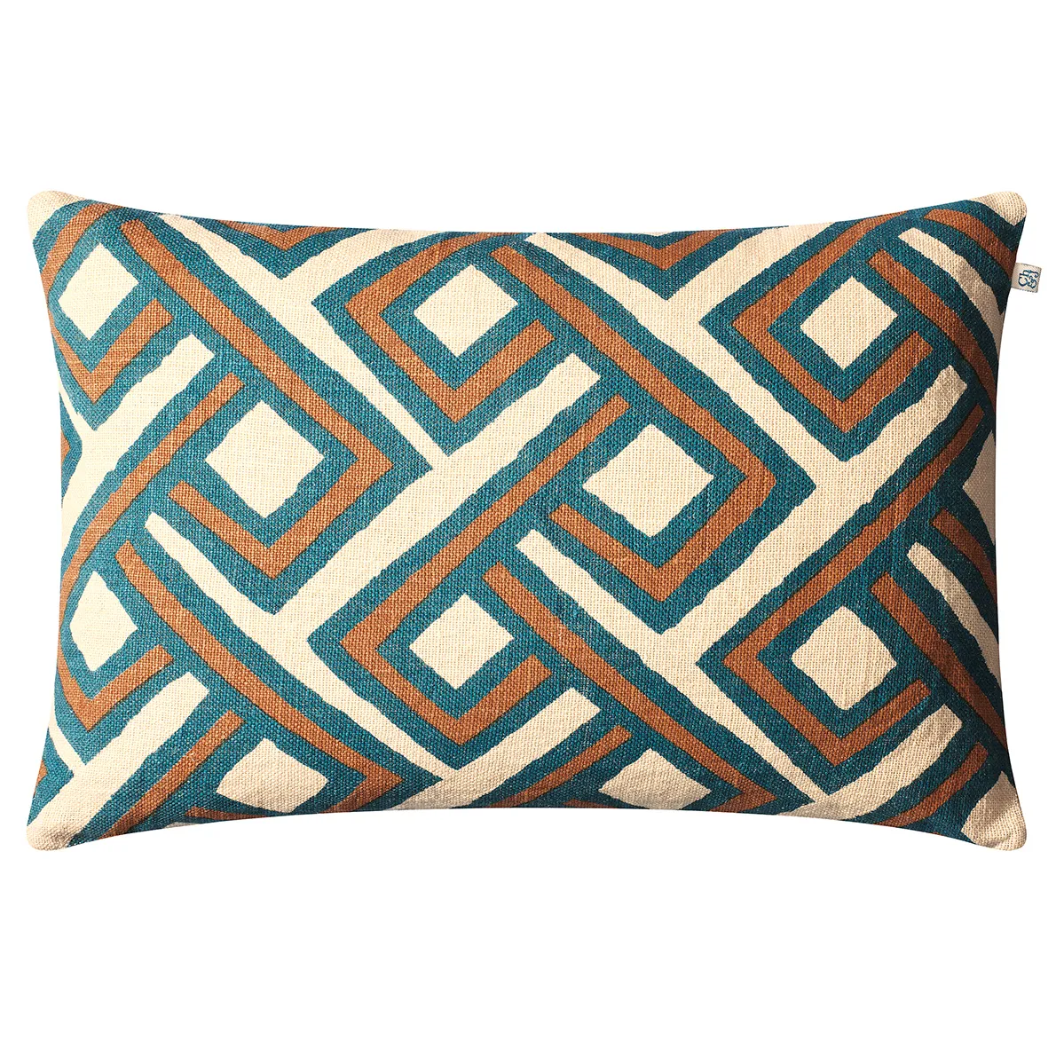 Funda de cojín Lanka 40x60 cm, Palace blue-taupe Chhatwal & Jonsson
