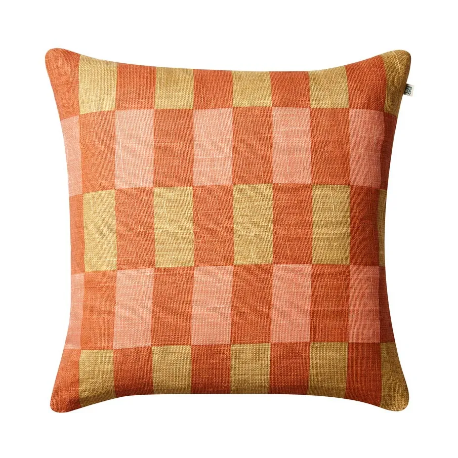 Funda de cojín Marari, Apricot orange-khaki-rose, 50x50 cm Chhatwal & Jonsson