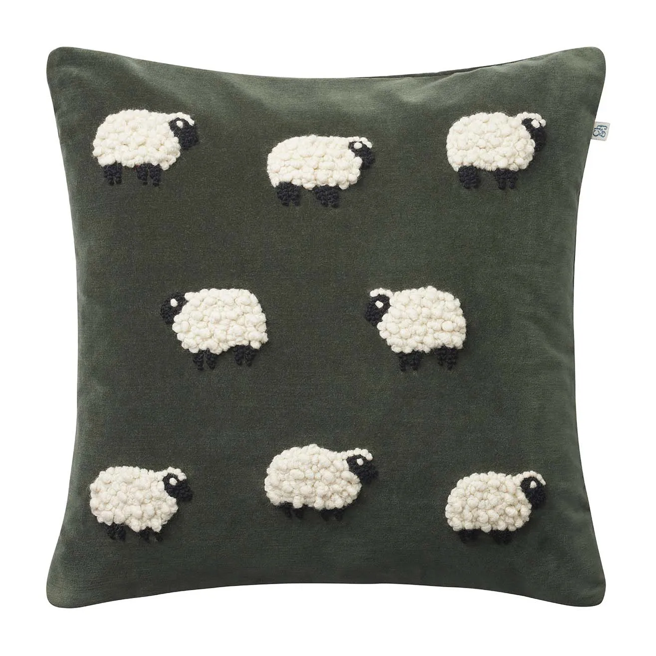 Funda de cojín Sheep 50x50 cm, Forest green Chhatwal & Jonsson