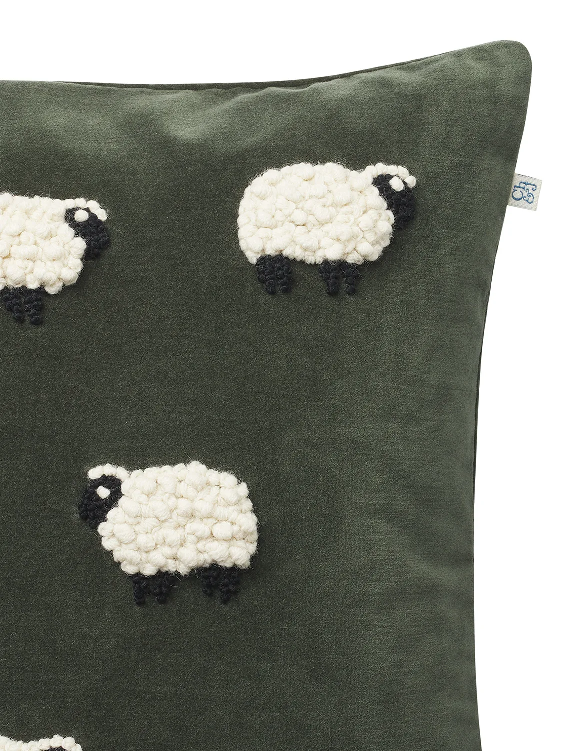 Funda de cojín Sheep 50x50 cm, Forest green Chhatwal & Jonsson