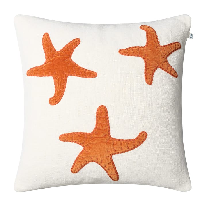 Funda de cojín Star Fish 50x50 cm - Off white-orange - Chhatwal & Jonsson