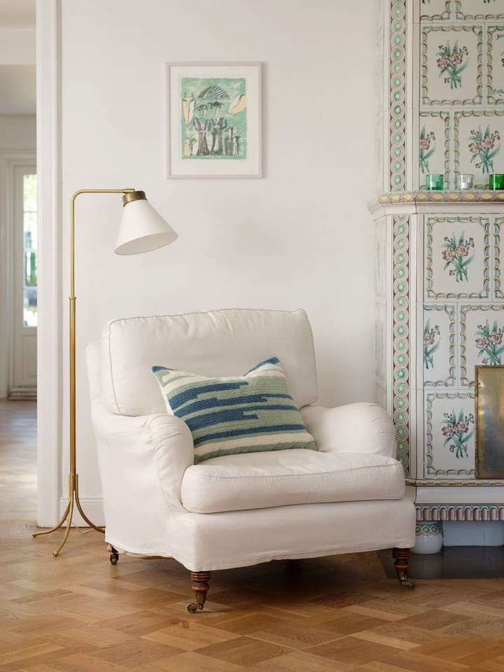 Funda de cojín Stripe Asis 40x60 cm, Heaven blue-aqua-off white Chhatwal & Jonsson