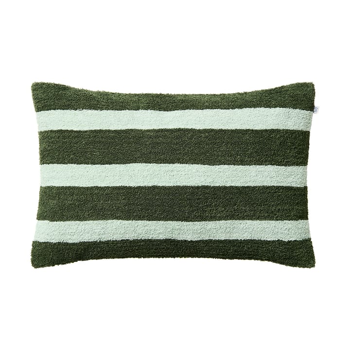 Funda de cojín Stripe linen boucle 40x60 cm - Cactus green-aqua - Chhatwal & Jonsson