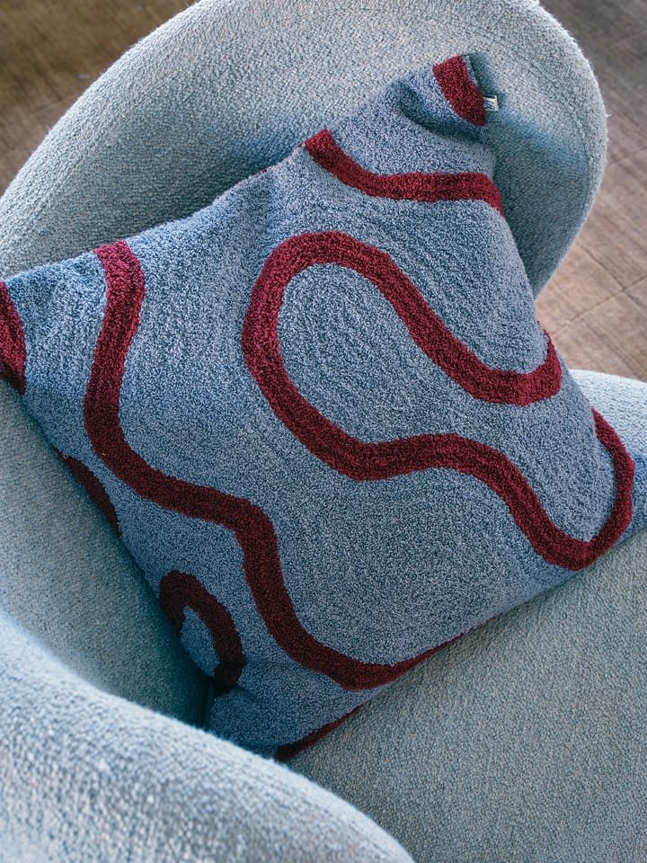 Funda de cojín Swati 50x50 cm, Dusty blue-ruby Chhatwal & Jonsson
