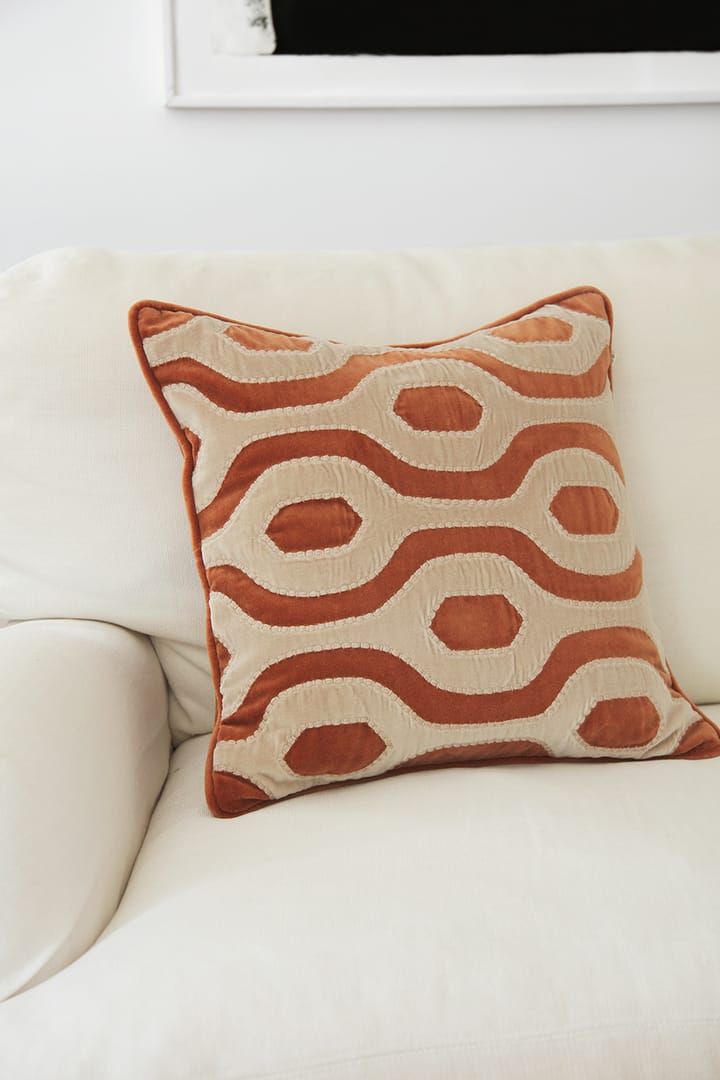 Funda de cojín Varanasi 50x50 cm, Terracotta-tan Chhatwal & Jonsson