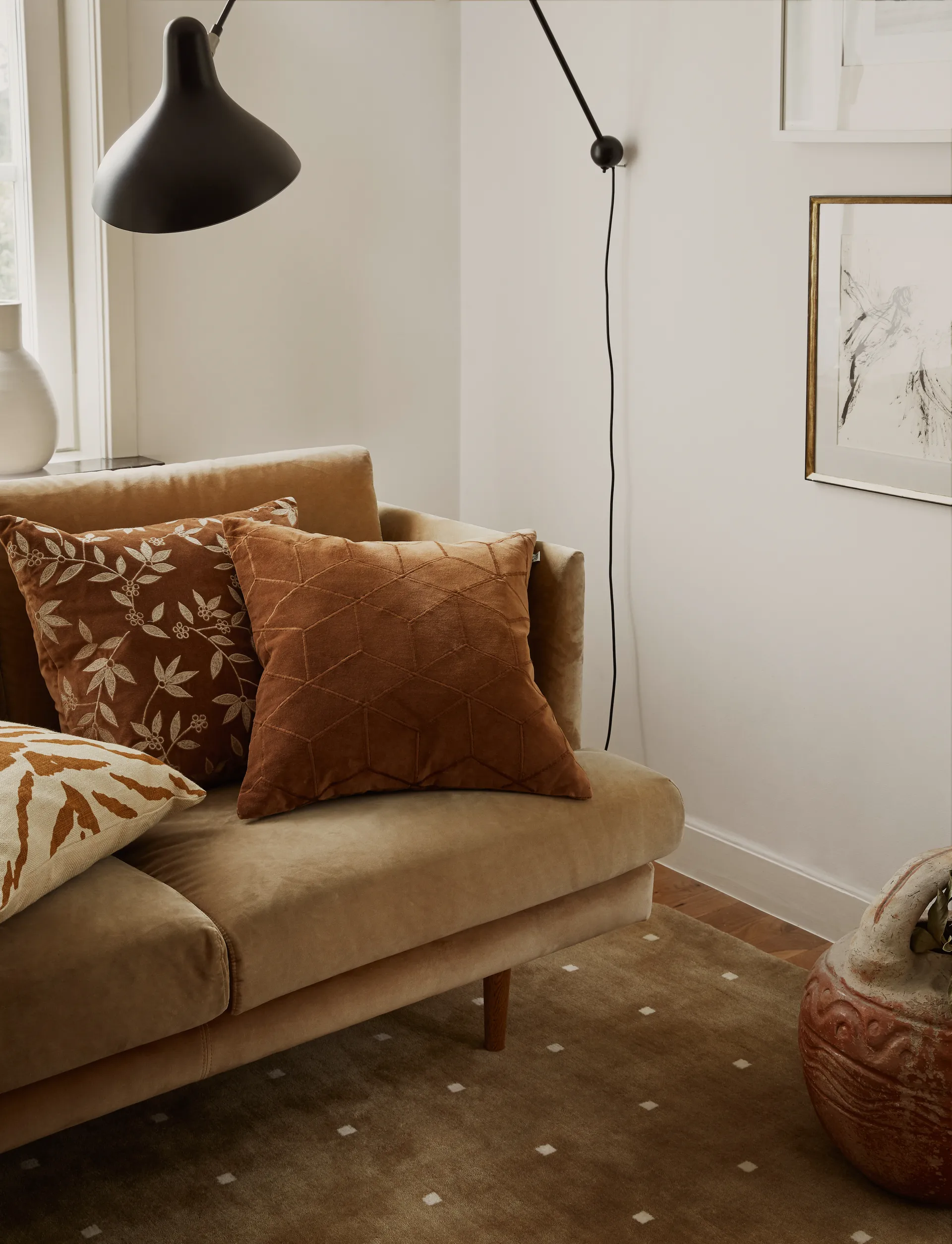 Funda de cojín Vir 50x50 cm, Cognac Chhatwal & Jonsson