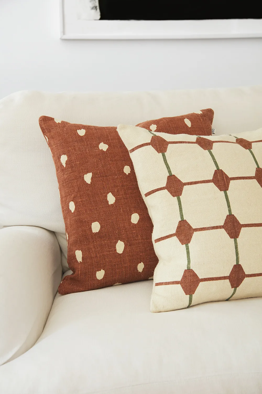 Funda de cojín Yash reverse 50x50 cm, Base terracotta Chhatwal & Jonsson