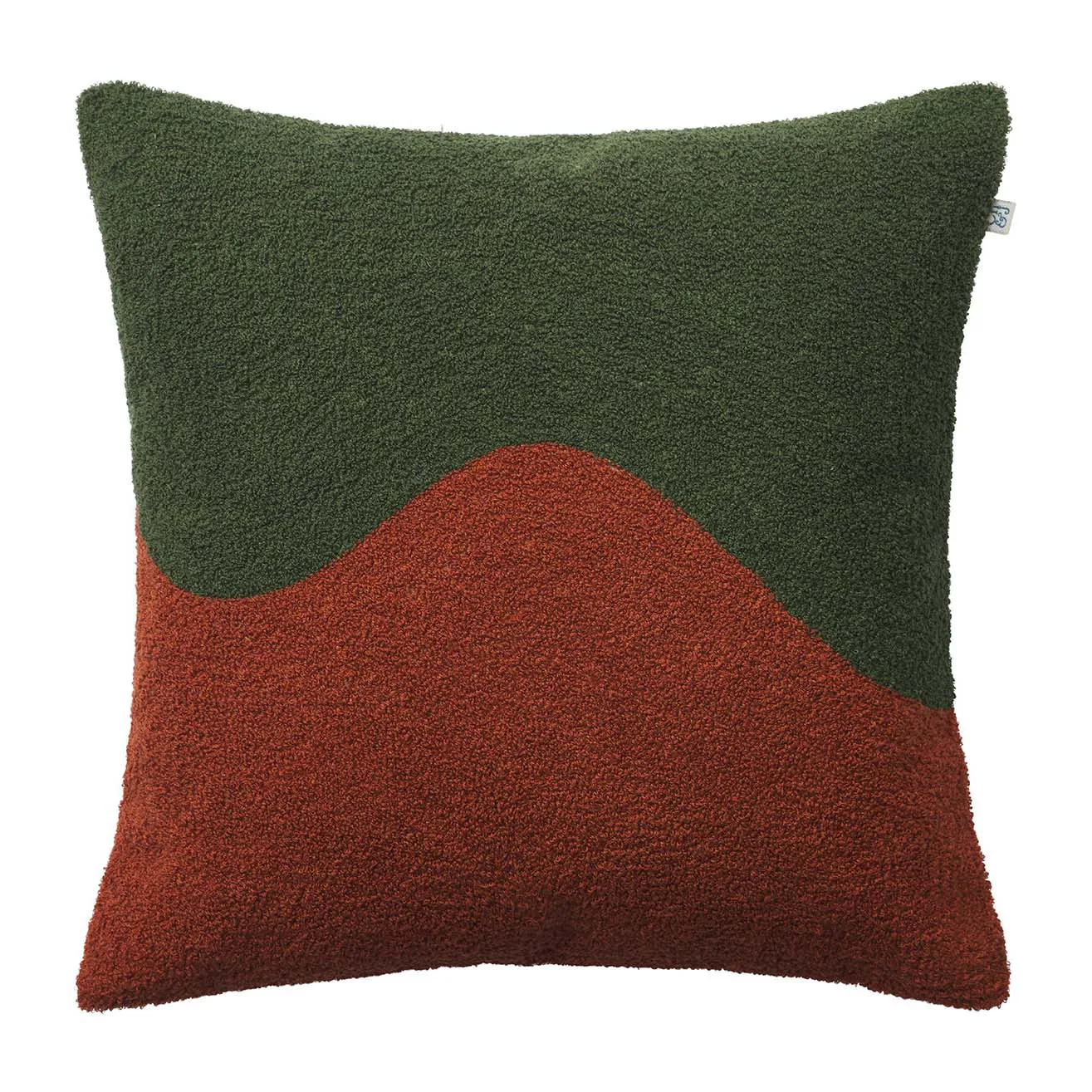 Funda de cojín Yogi 50x50 cm, Forest green-terracotta Chhatwal & Jonsson