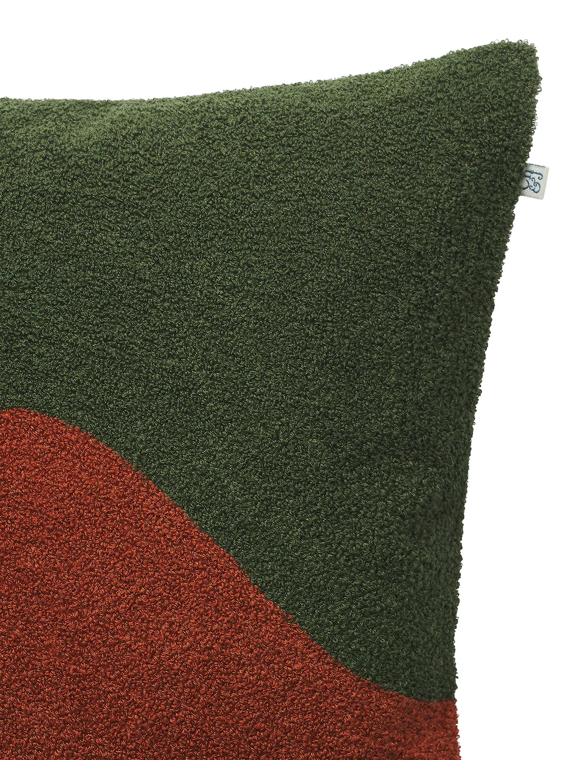 Funda de cojín Yogi 50x50 cm, Forest green-terracotta Chhatwal & Jonsson