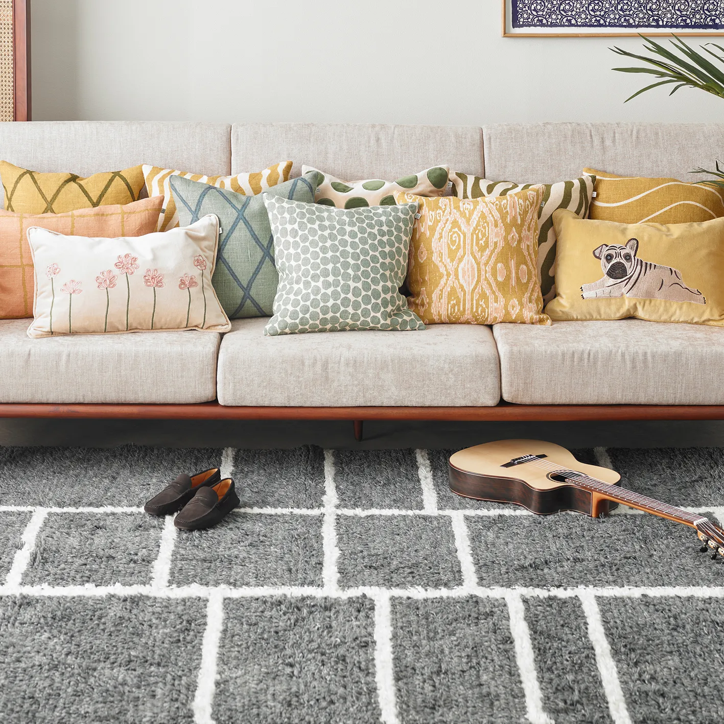 Funda de cojín Zebra 50x50 cm, Spicy yellow Chhatwal & Jonsson