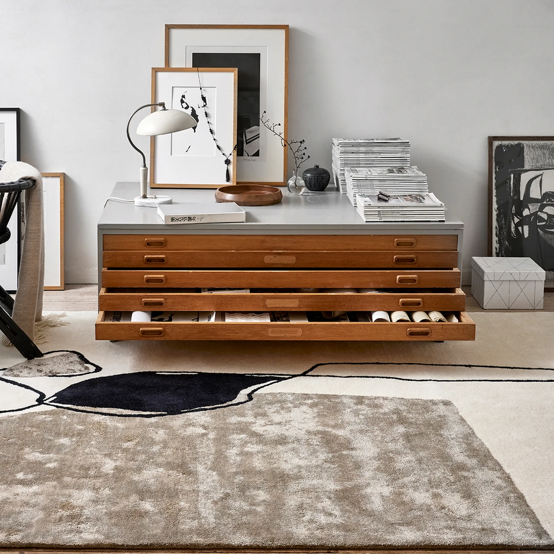 Alfombra Abstract 200x300 cm, Ivory Classic Collection