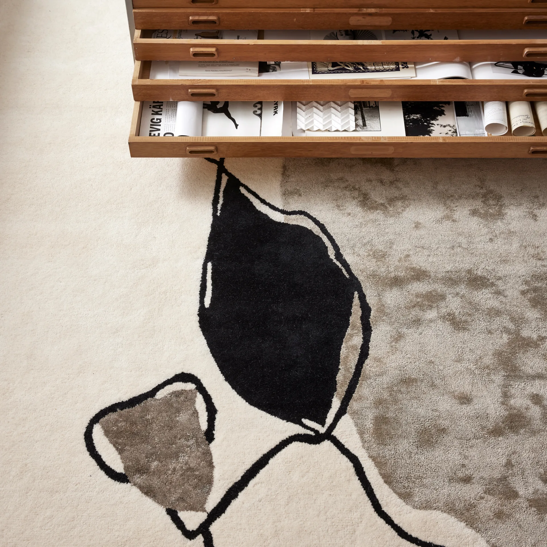 Alfombra Abstract 200x300 cm, Ivory Classic Collection