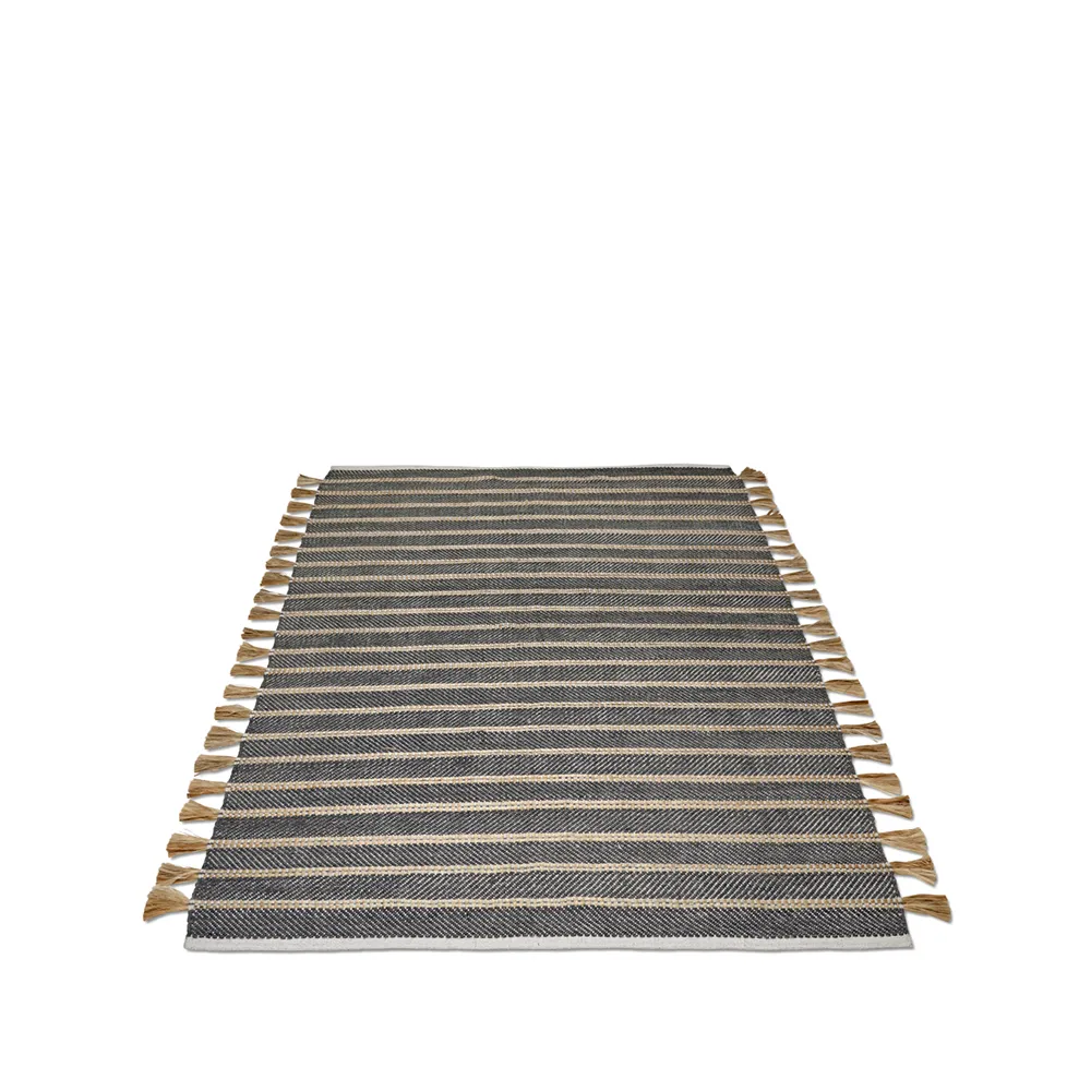 Alfombra Cyin, Negro/yute, 200x300 cm Classic Collection