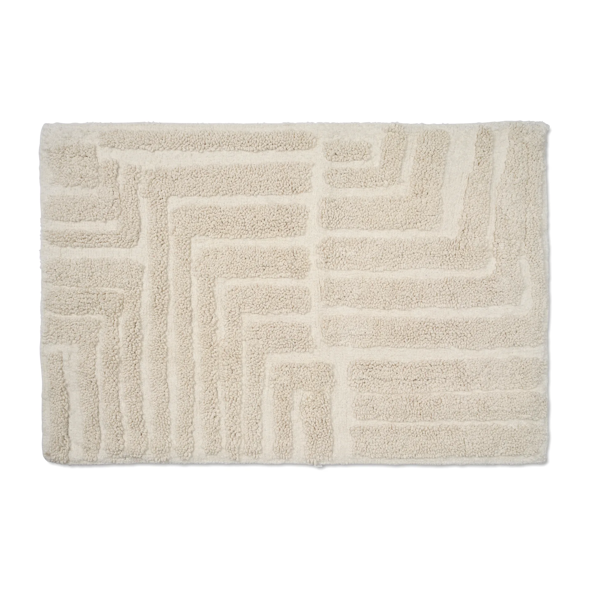 Alfombra de baño Field 60x90 cm, White Classic Collection