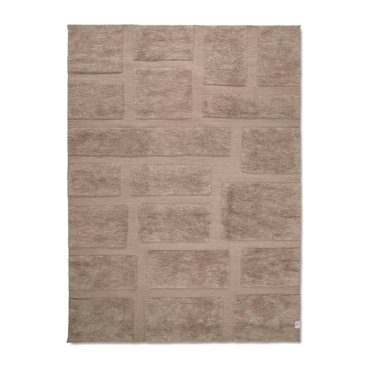 Alfombra de lana Bricks 170x230 cm - Beige - Classic Collection