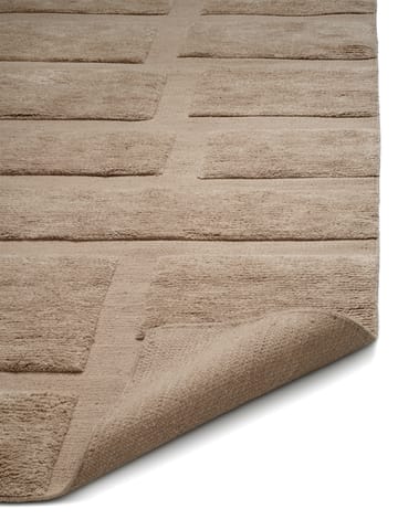 Alfombra de lana Bricks 170x230 cm - Beige - Classic Collection